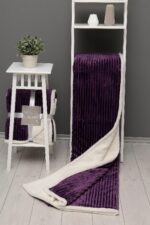 ПУХКАВО ОДЕЯЛО СТРАЙБЪР 150/200,220/240 - PLUM - Изображение 2