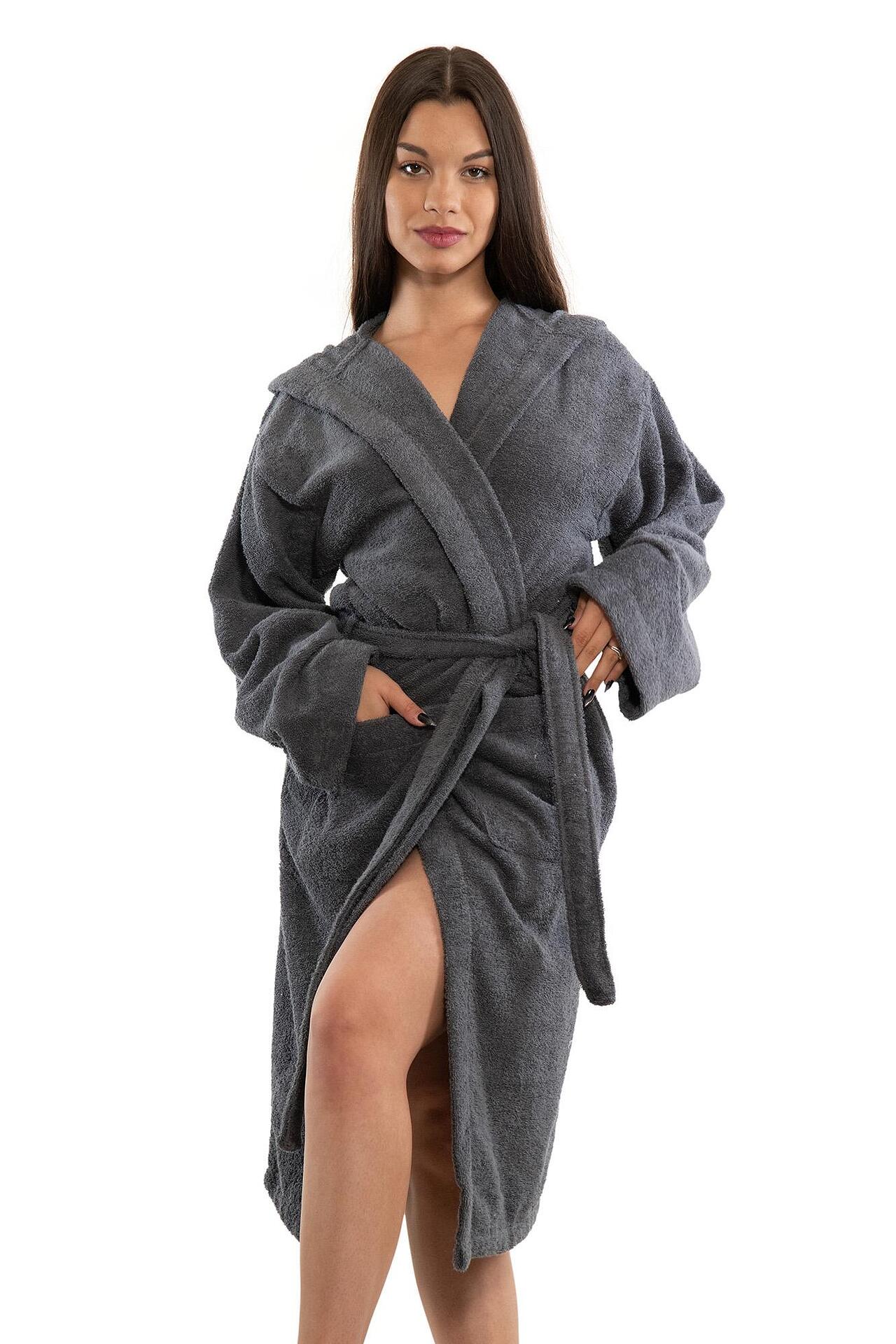 luxury-bathrobe-with-hood-made-of-microcotton-380-gm²-gray-692f700535499_1920x1920 ЛУКСОЗЕН ХАЛАТ С КАЧУЛКА ЮНОШИ 380 г/м² - СИВО - Image 1