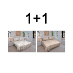 1+1 Спално бельо от 3 части Палидо + Росио
