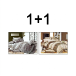 1+1 Спално бельо от 3 части Ая сиво + Иън