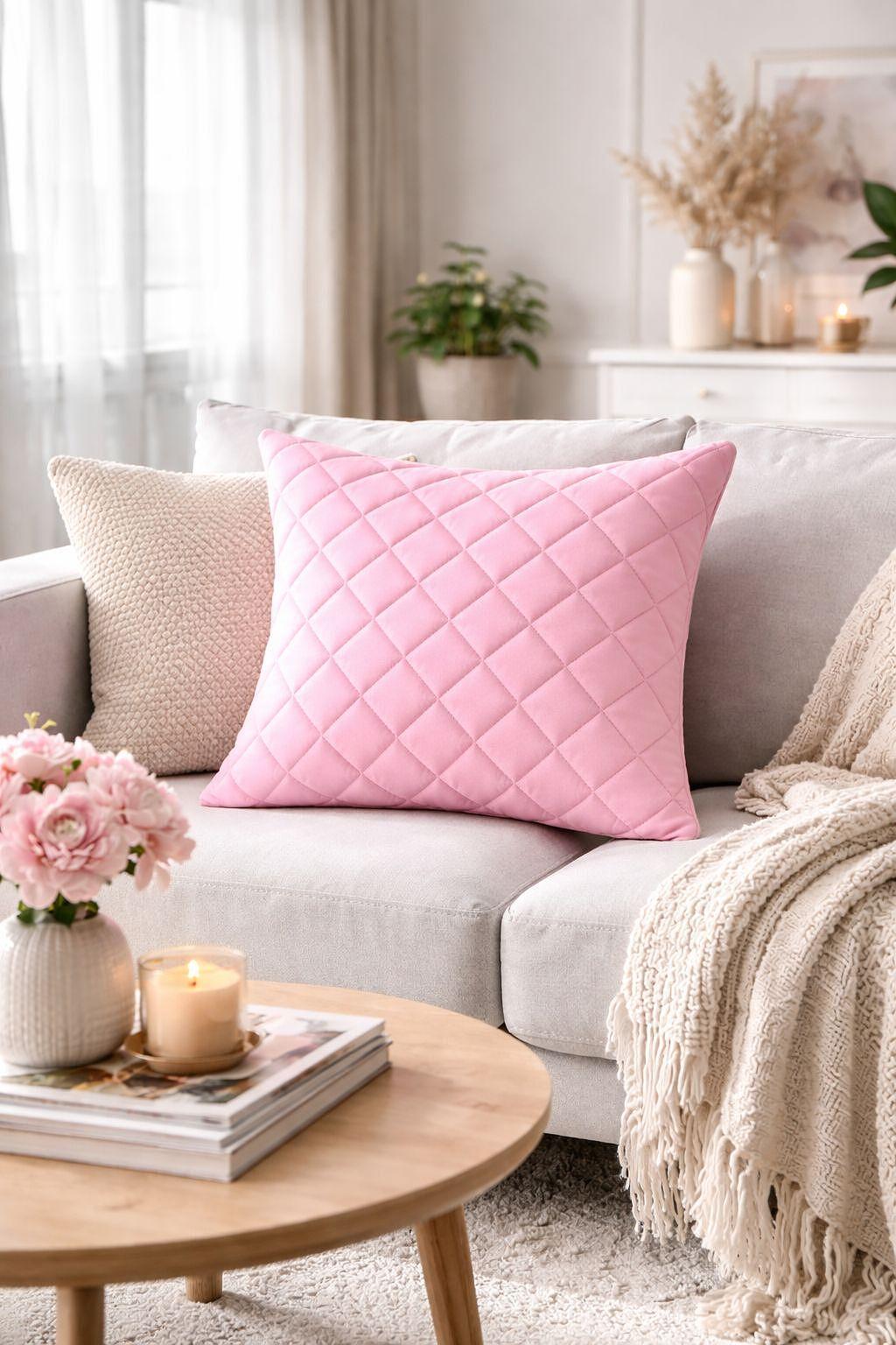 single-color-decorative-pillow-microfiber-pink-69ae781f7fb15_1920x1920 ЕДНОЦВЕТНА ДЕКОРАТИВНА ВЪЗГЛАВНИЦА МИКРОФИБЪР - РОЗОВО - Image 1