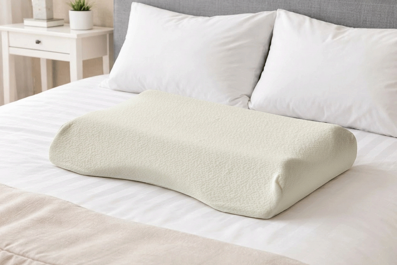 ergonomic-memory-foam-pillow-for-snoring-relief-69b7a6539c0c1_1280x1280 ЕРГОНОМИЧНА ВЪЗГЛАВНИЦА ОТ МЕМОРИ ПЯНА ПРОТИВ ХЪРКАНЕ В-1005 - Image 1