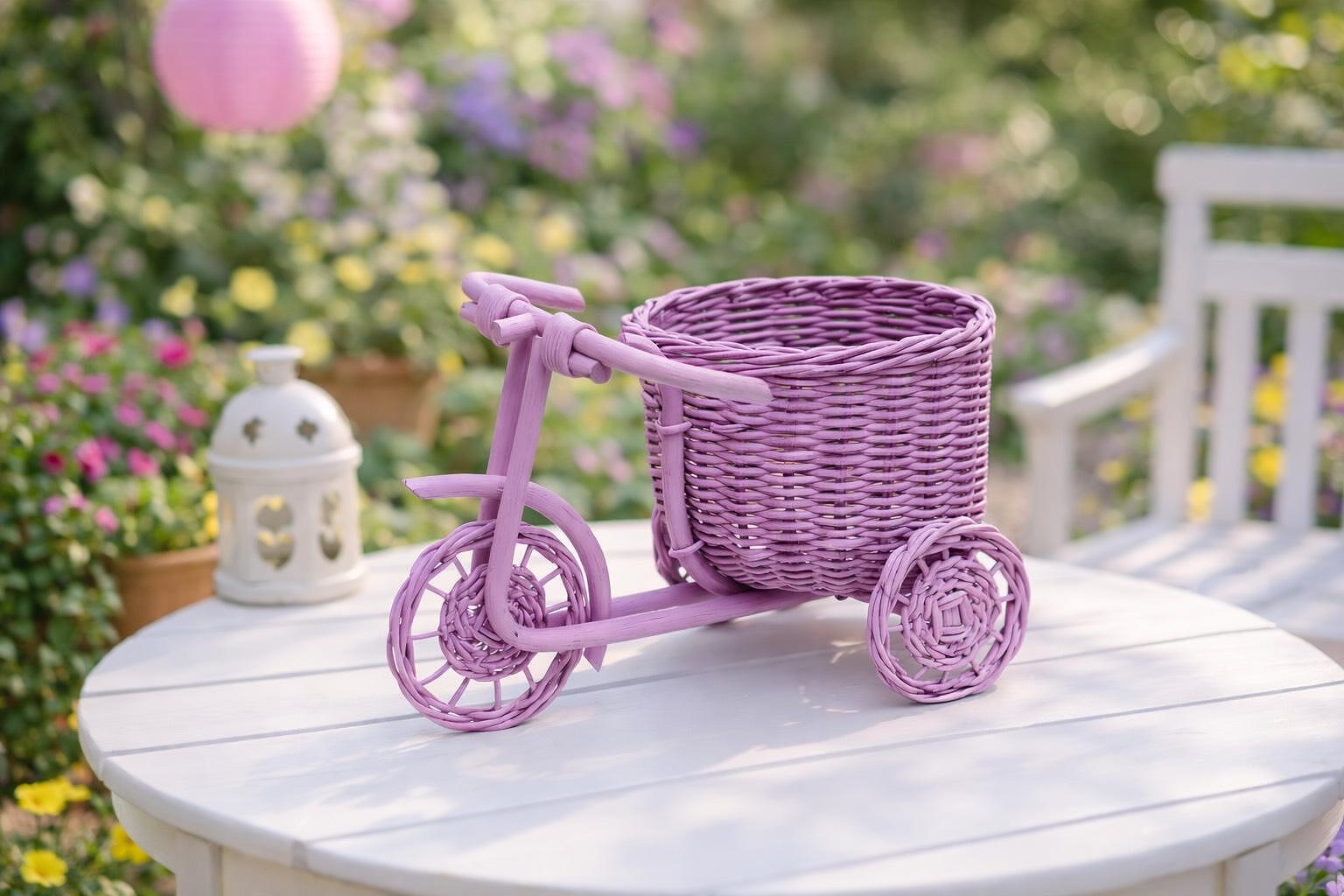 WICKER WHEEL-LILA ПЛЕТЕНО КОЛЕЛО-ЛИЛА - Image 1