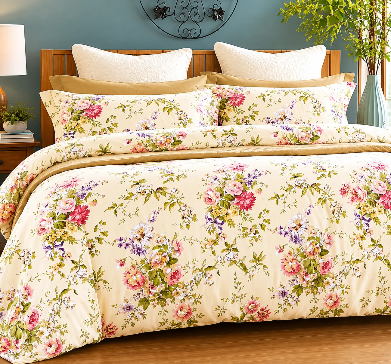 komplekt-spalno-belo-ot-sateniran-ranfors-elvina-6a158a3fc973a Комплект спално бельо от сатениран ранфорс - ЕЛВИНА - Изображение 1