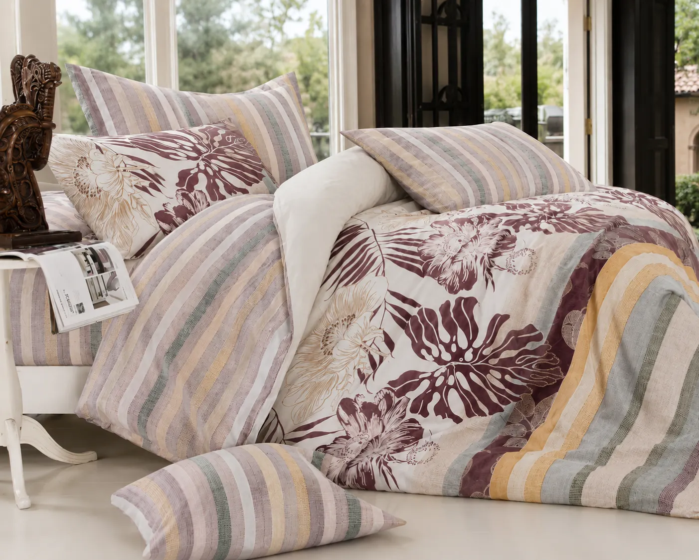 komplekt-spalno-belo-ot-sateniran-ranfors-floran-6a1550f5eb07c Комплект спално бельо от сатениран ранфорс - ФЛОРАН - Изображение 1