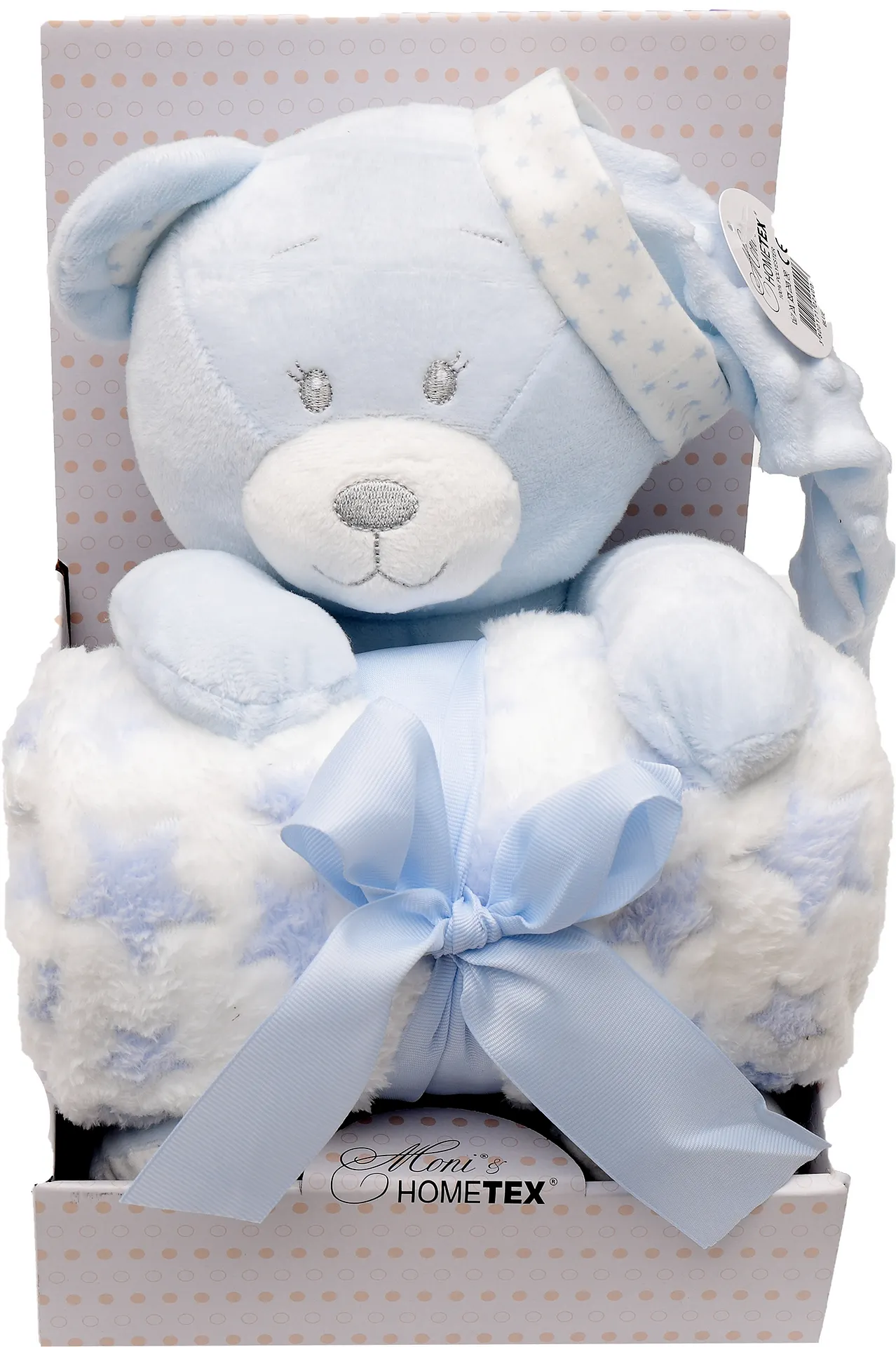 baby-blanket-with-a-toy-bear-gray-copy-68492324c93c2 ОДЕЯЛО С ИГРАЧКА МЕЧЕ-СИНЬО - Image 1